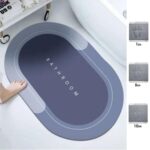 BUFFER® Sihirli Süper Su Emici Kaymaz Tabanlı Oval Paspas 40*60 cm - Görsel 3