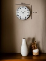 36 Cm Beyaz Standart Duvar Saati - Görsel 5