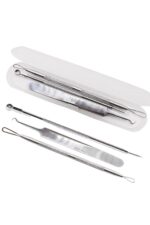 BUFFER® Paslanmaz Çelik Siyah Nokta Sivilce ve Akne Temizleyici Set 3lü Kit - Görsel 8