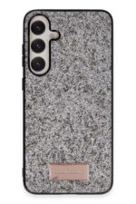 Mey İthalat®  Samsung Galaxy A55 5G Bright Simli Kapak - Gümüş