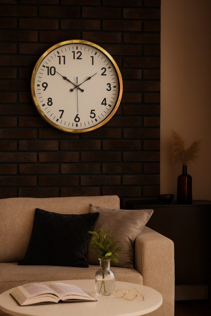 Gold Standart 52 Cm Metal Zarif Duvar Saati