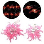 BUFFER® 10lu Pilli Led Flamingo Dekoratif Işık Zinciri Aydınlatma 1,5 Mt - Görsel 6