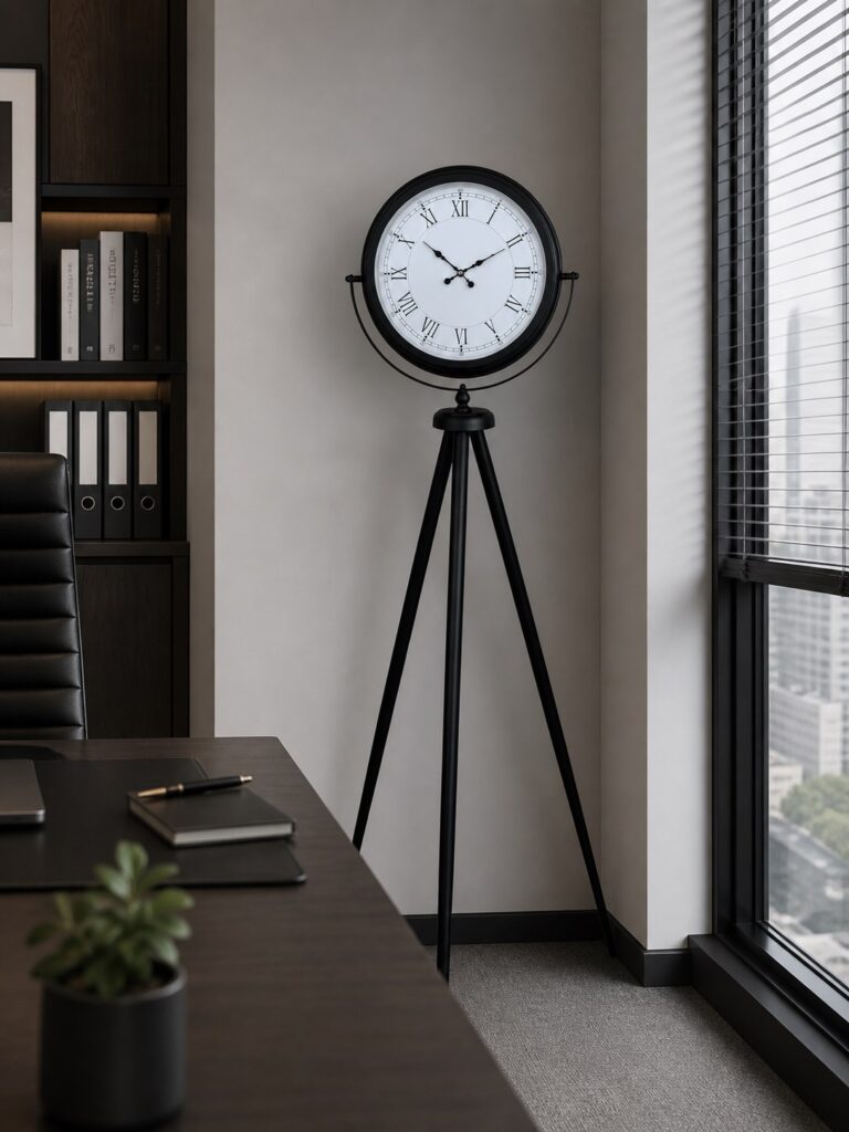 Black Elite Tripod Ayaklı Saat