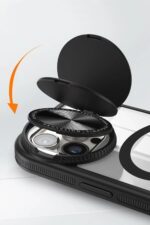 Mey İthalat®  iPhone 15 Pro Kılıf Teleskop Lens Magsafe Silikon Kapak - Derin Mor - Görsel 3