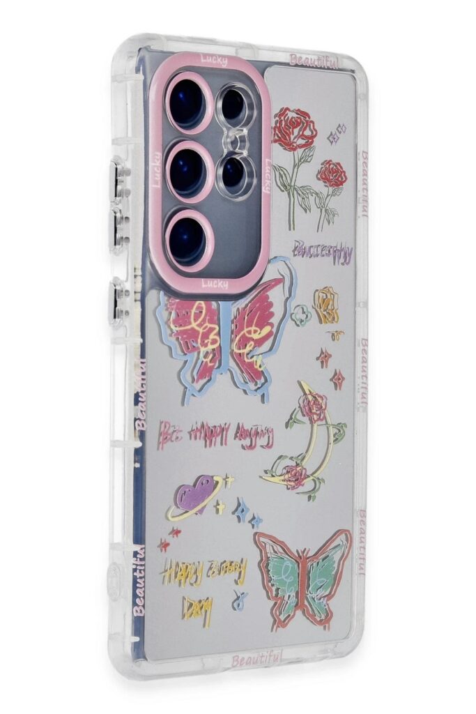 Mey İthalat®  Samsung Galaxy S23 Ultra Kılıf Reflexion Desenli Kapak - Desen 8