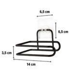 BUFFER® Kendiliğinden Yapışkanlı Krom Paslanmaz Metal Tuvalet Kağıtlığı Aparatı - Görsel 5