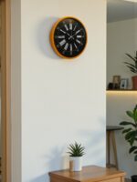 36 Cm Turuncu Dekoratif Duvar Saati - Görsel 3