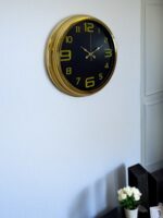 Elegance Gold Luxury 40 Cm Metal Duvar Saati - Görsel 2