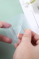 BUFFER® Eşya Sabitleme Askısı 10 Çift Şeffaf Çift Taraflı Yapışkanlı Geçmeli Klips - Görsel 8