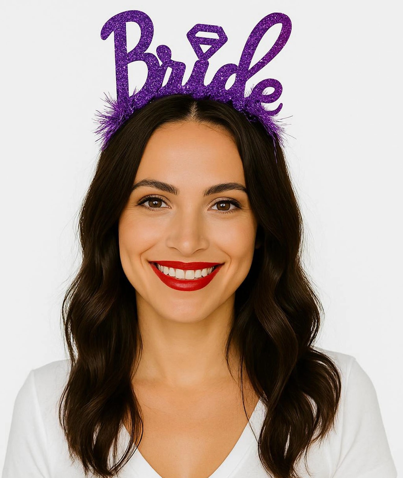 Mey İthalat® Mor Renk Bekarlığa Veda İtalik Yazı Alyanslı Bride Taç Mey İthalat® Mor Renk Bekarlığa Veda İtalik Yazı Alyanslı Bride Taç