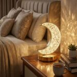 BUFFER® Hilal AY Model Kristal LED Masa Lambası – Dokunmatik