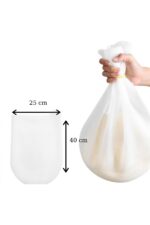 BUFFER® Büyük  Hamur Torbası  Silikon Şeffaf Hamur Yoğurma Torbası Ekmek Makarna Mantı  Hamuru Kolay - Görsel 8
