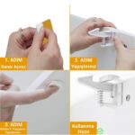 BUFFER® Bebek Çocuk Güvenliği Korumalı Yapışkan Çekmece ve Dolap İçin Tutucu Gizli Güvenlik Kilidi - Görsel 3