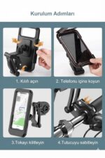 Motosiklet Bisiklet Su Geçirmez Manyetik Telefon Tutucu Gidon Navigasyon Kılıfı - Görsel 2