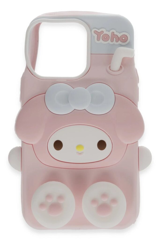 Mey İthalat®  iPhone 15 Pro Max Kılıf Poky Karakter Silikon Kapak - Desen 2