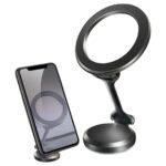 BUFFER® Tüm Telefonlarla Uyumlu Manyetik Araç Telefonu Tutacağı Katlanır 360 Derece Dönen Telefon Standı - Görsel 2