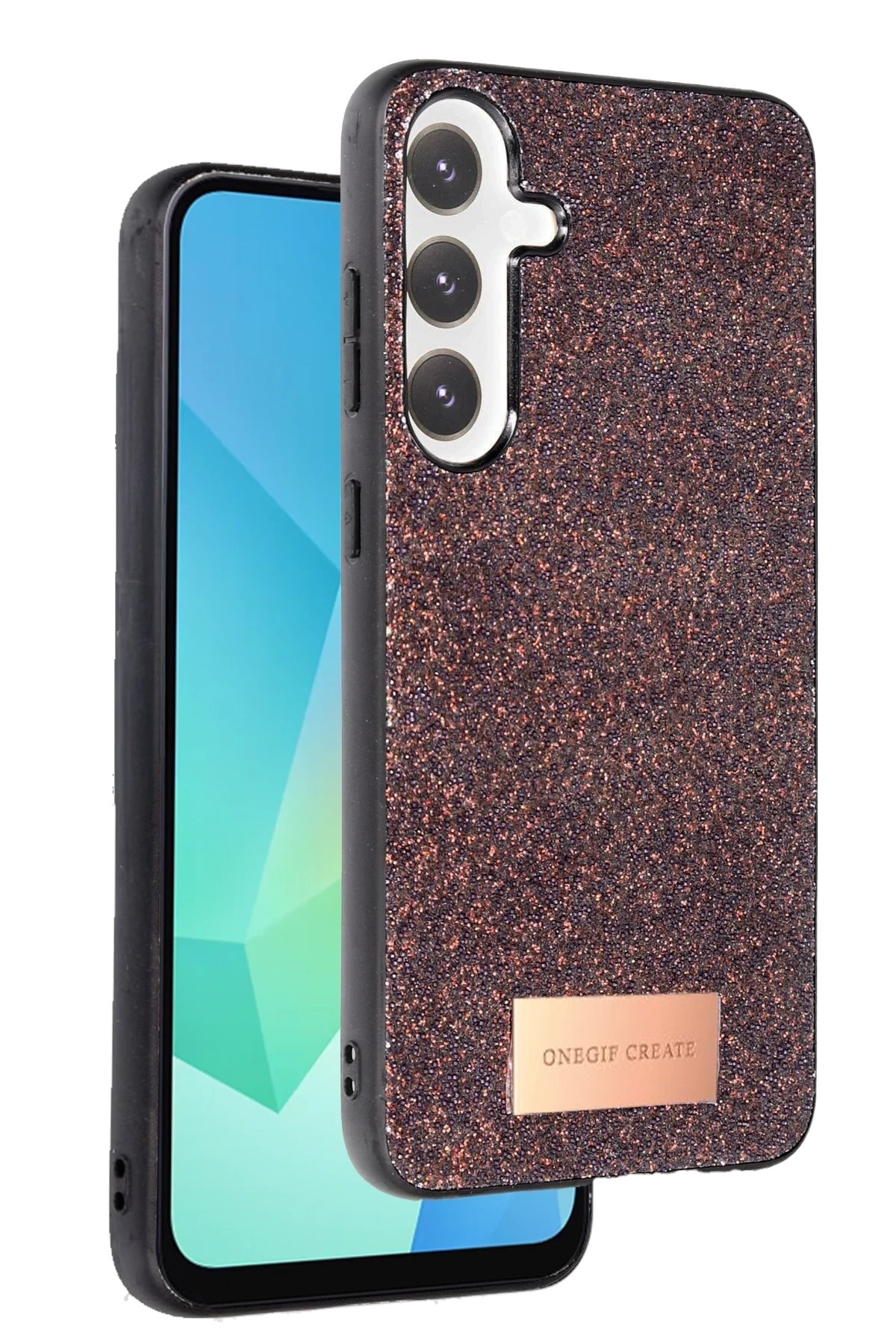 Mey İthalat® Samsung Galaxy A16 5G Bright Simli Kapak - Derin Mor Mey İthalat® Samsung Galaxy A16 5G Bright Simli Kapak - Derin Mor