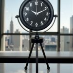 Black Luxury Modern Üç Ayaklı Metal Masa Saati