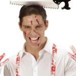 Mey İthalat® Kafaya Saplanmış Halloween Kanlı Testere Şaka Tacı