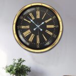 40 cm Metal Gold Roma Rakamlı Duvar Saati