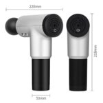 BUFFER®  6 Farklı Seviyeli Titreşimli 4 Farklı Başlıklı Büyük Boy Masaj Tabancası - Görsel 3