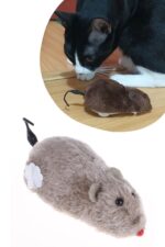 BUFFER® Kurmalı Kedi Eğitim Oyuncağı Tüylü Peluş Fare Yakalama İnteraktif Sevimli Eğlenceli Oyuncak - Görsel 7