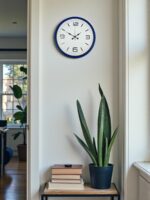 36 Cm Lacivert Modern Dekoratif Duvar Saati