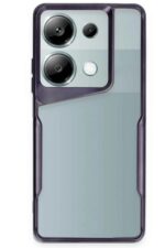 Mey İthalat®   Redmi Note 13 Pro 4G Kılıf Boyi Silikon Kapak - Derin Mor