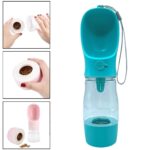 BUFFER® Taşınabilir Mama Hazneli Evcil Hayvan Suluğu Seyahat Kabı Kilitlenebilen Su Sızdırmaz 380ML - Görsel 5
