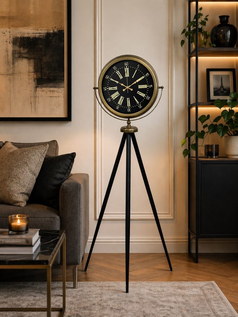 Eskitme İhtişam Tripod Ayaklı Saat