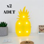 BUFFER® Ananas Şeklinde Ledli Dekoratif Eğlenceli Çocuk Gece Lambası - Görsel 8