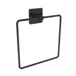 BUFFER® Kendiliğinden Yapışkanlı Siyah Paslanmaz Metal Kare Havluluk - Görsel 5