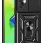 Mey İthalat®  İnfinix Hot 30 4G Kılıf Pars Lens Yüzüklü Silikon - Siyah