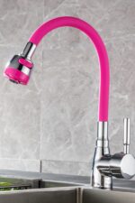 BUFFER® Oynar Başlıklı Tasarruflu Kubar Musluk Borusu ve Başlığı  Pembe - Görsel 6