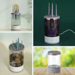 BUFFER® USB Şarjlı Makyaj Fırçası Temizleyici Aparat Hızlı Kurutmalı, Çok Yönlü Fırça Temizleyici - Görsel 5
