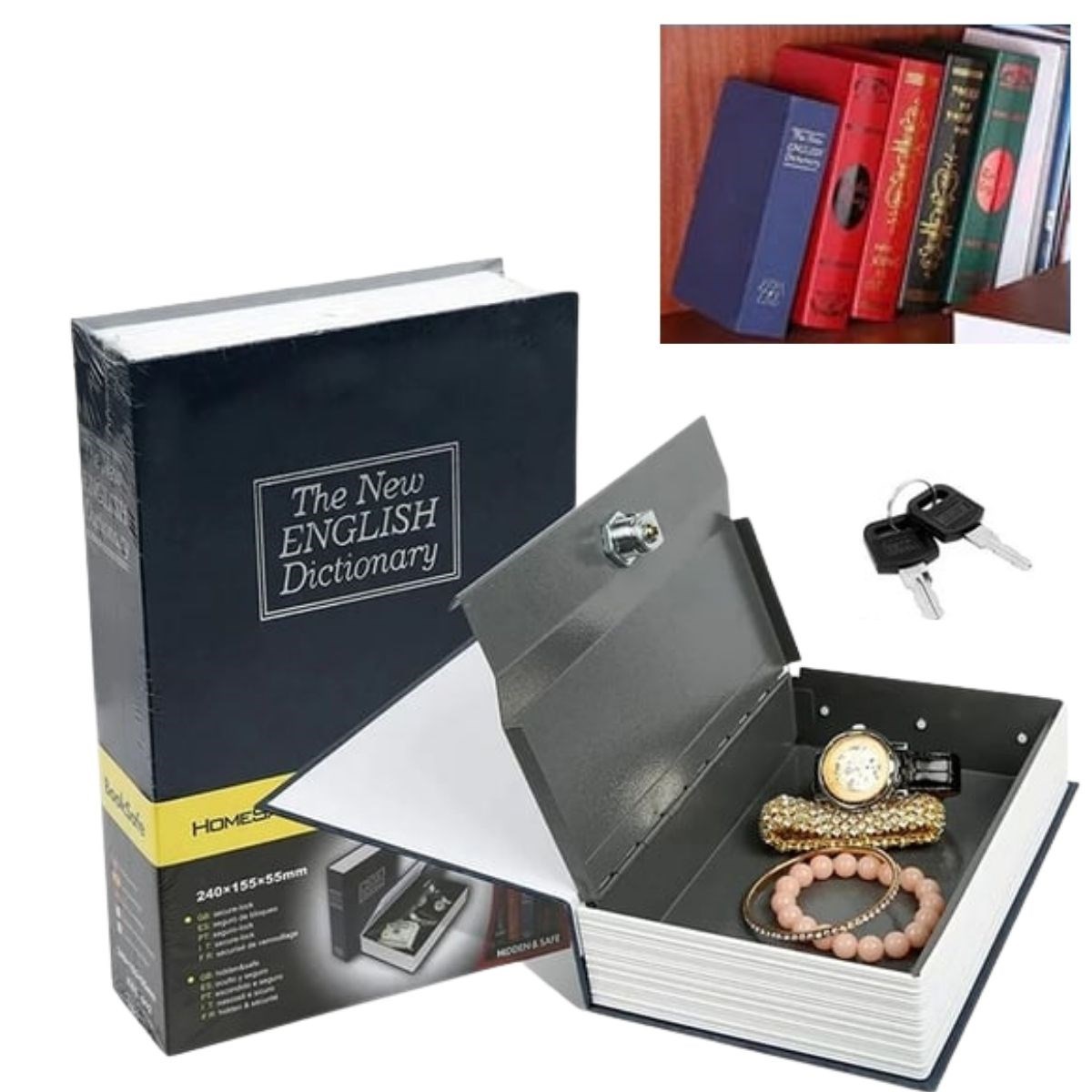 BUFFER® Kitap Görünümlü Gizli Kasa BUFFER® Kitap Görünümlü Gizli Kasa