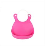 BUFFER® Çocuk Bebek Mama Önlüğü Dökülme Engelleyici Bükülebilir Pembe - Görsel 5