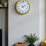 36 Cm Sarı Roma Rakamlı Duvar Saati