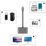 4’ü 1 Arada Type-C to Hub Dönüştürücü Adaptör – 4K Ultra HD HDMI & VGA Görüntü Aktarımı, PD Hızlı Şarj Destekli, USB Çoklayıcı - Görsel 5