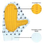 BUFFER® Kedi Köpek Yıkama Tüy Açıcı Düğüm Çözücü Plastik Tımar Masaj Eldiveni El Fırçası - Görsel 3