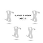 BUFFER® Hang it Pratik Kolay Taşımabilir Havlupan 2 Kancalı Banyo Askısı - Görsel 8