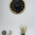 Noble Gold Black 40 Cm Metal Duvar Saati