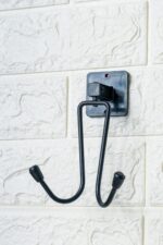 BUFFER® Kendiliğinden Yapışkanlı Siyah Paslanmaz Metal Bornoz ve Havlu Askılığı - Görsel 6