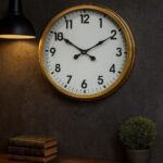 60 cm Eskitme Metal Standart Duvar Saati
