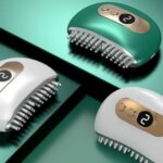 BUFFER® 1 Adet Akıllı Elektrik Akımlı EMS Titreşimli Masaj Tarağı Kademeli Yüz Masaj Aleti Aparatı - Görsel 2