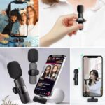 BUFFER® Type C Uyumlu İphone Dönüştürücülü Kablosuz Yaka Mikrofonu Android ve İphone Uyumlu Mini Mikrofon - Görsel 4