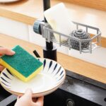 BUFFER® Musluk Kenarı Plastik Süngerlik Sabunluk Mutfak Düzenleyici Sünger Sabun Mutfak Organizeri - Görsel 3