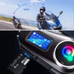 BUFFER® Q58 Motorsikletler İçin Fener Özellikli SD Kart Bölümlü LCD Ekranlı Kablosuz Bluetooth Kulaklıklı – Suya Dayanıklı Kask Kulaklığı - Görsel 3