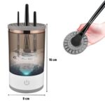 BUFFER® USB Şarjlı Makyaj Fırçası Temizleyici Aparat Hızlı Kurutmalı, Çok Yönlü Fırça Temizleyici - Görsel 4