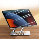 BUFFER® 360 Derece Dönebilen Yükseltilmiş Masaüstü Ayarlanabilir  Metal Tablet Standı - Görsel 3